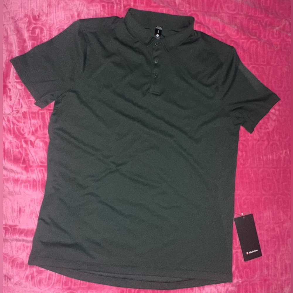 NWT Lululemon Athletica Dark Green ShowZero Polo Shirt (CROSSPOSTED)